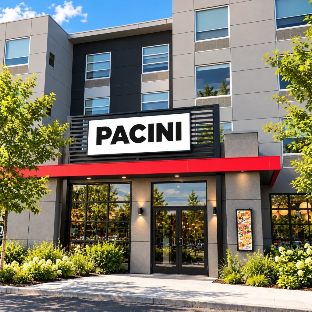 Entrée moderne d'un restaurant PACINI